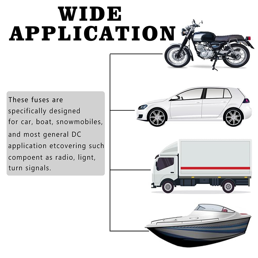 (55 Pcs) 30 Amp Standard Blade Fuse, 30A Automotive Fuse for Car Truck