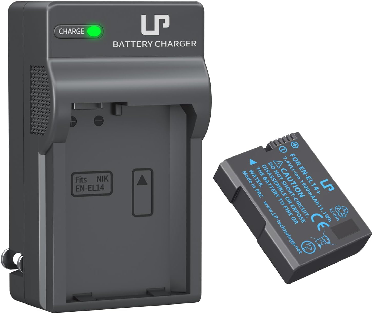 EN-EL14 EN El14A Battery Charger Pack,  Charger Compatible with Nikon D3500, D5600, D3300, D5100, D5500, D3100, D3200, D5200, D5300, D3400, DF, Cooix P7000, P7100, P7700, P7800 Cameras & More
