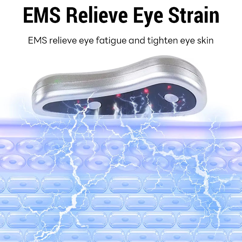 Led Red Light Eye Care Therapy EMS Pulse Micro-Current Device Eye Massager to Relieve Fatigue for Treatment under Eye Wrinkle